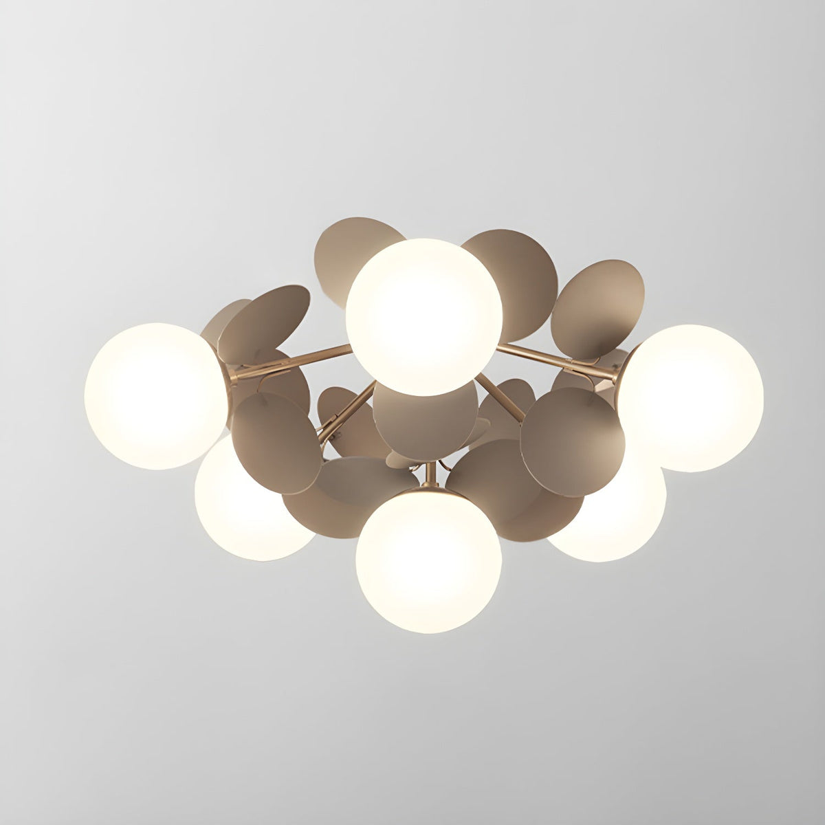 Hilja - Plafondlamp Glazen Bollen Bladeren