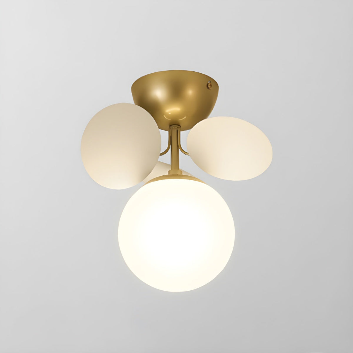Hilja - Plafondlamp Glazen Bollen Bladeren