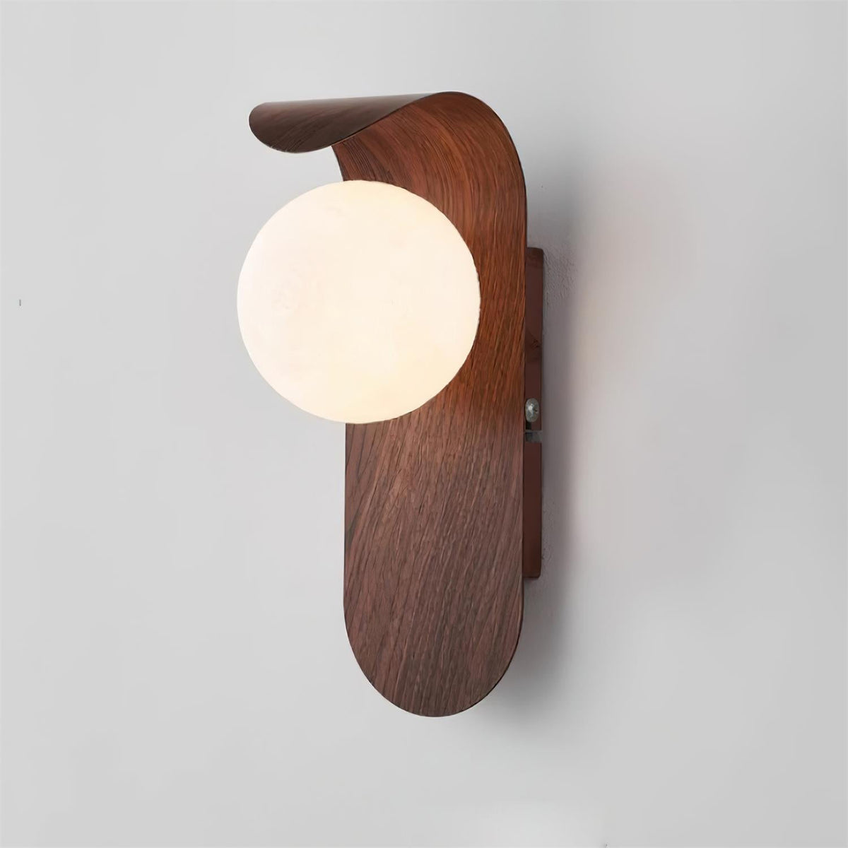 Hulda - Moderne Wandlamp Houtlook Bol