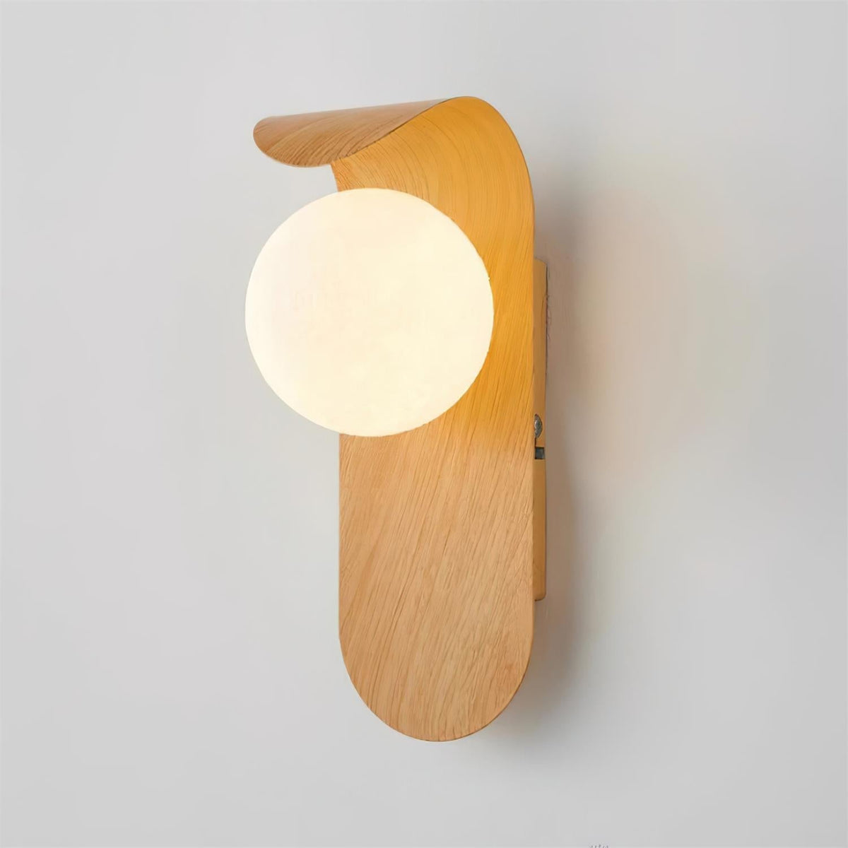 Hulda - Moderne Wandlamp Houtlook Bol