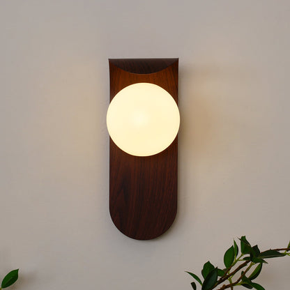 Hulda - Moderne Wandlamp Houtlook Bol