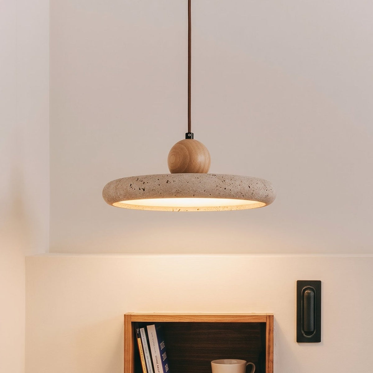 Iben - Hanglamp Travertin Rond LED