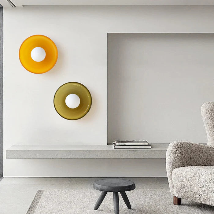 Olea - Glazen Design Plafondlamp en Wandlamp