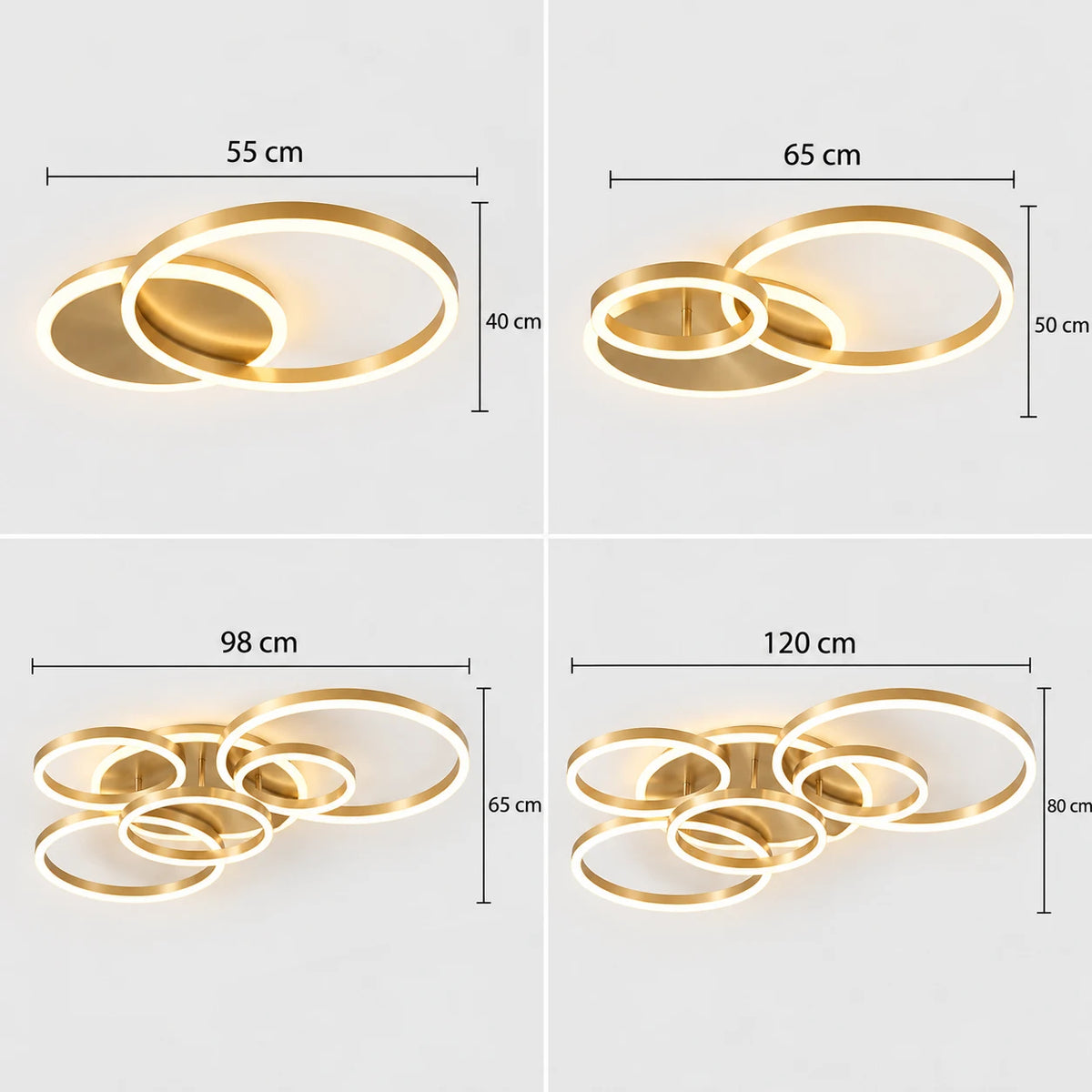 Ovea - Minimalistische LED Plafondlamp Ringen