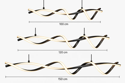 Vanja - Moderne LED Hanglamp Lineair Golvend
