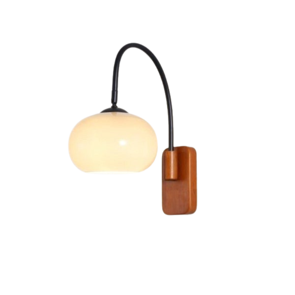Aeva - Bauhaus Draaibare Glazen Wandlamp