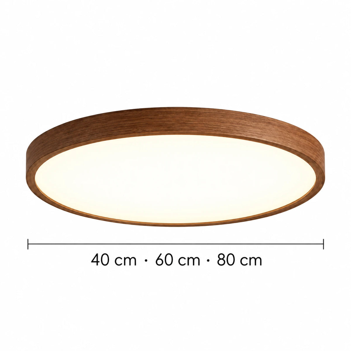 Inga - Plafondlamp Houtnerf LED Rond