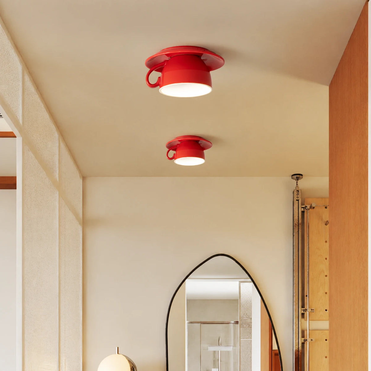 Juna - Keramische Plafondlamp Koffiekopje