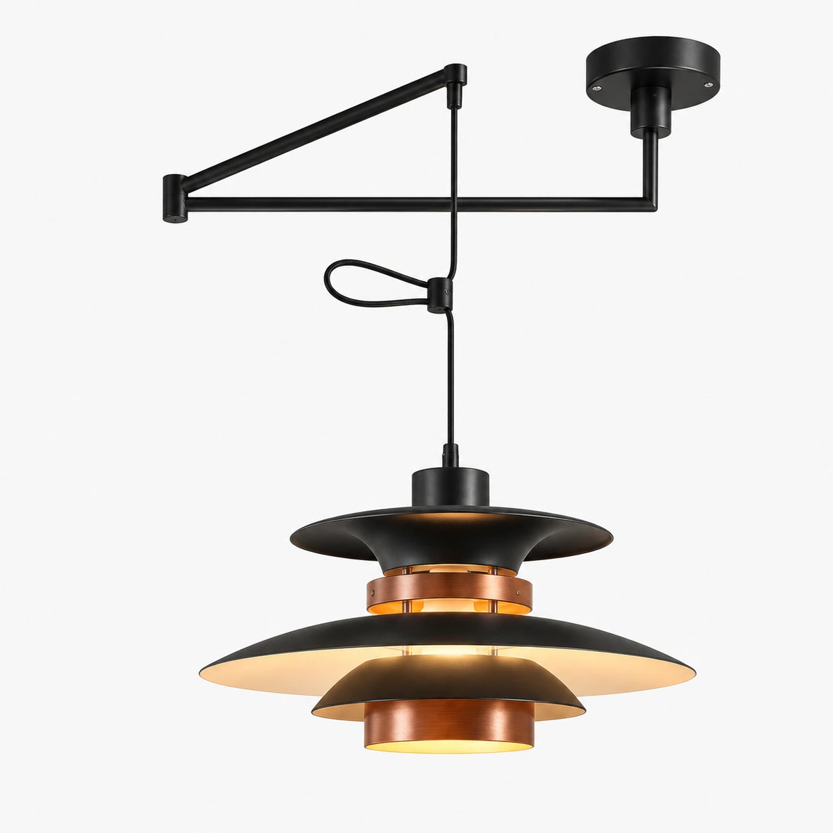 Kirsa - Scandinavische Metalen Hanglamp Gelaagd