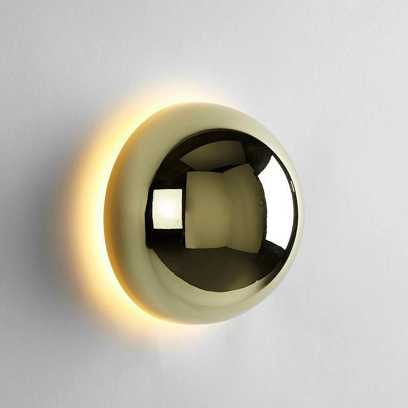 Emino - Glazen Bol Halo Wandlamp