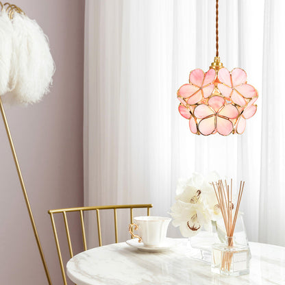 Elda - Bloemvormige Glazen Hanglamp