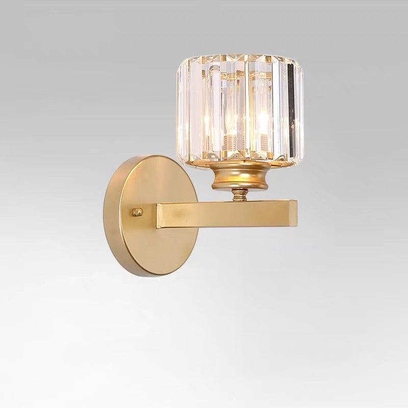 Evara - Geribbeld Glazen Wandlamp