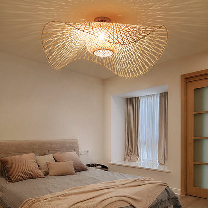 Kaia - Plafondlamp Bamboe Boho Stijl
