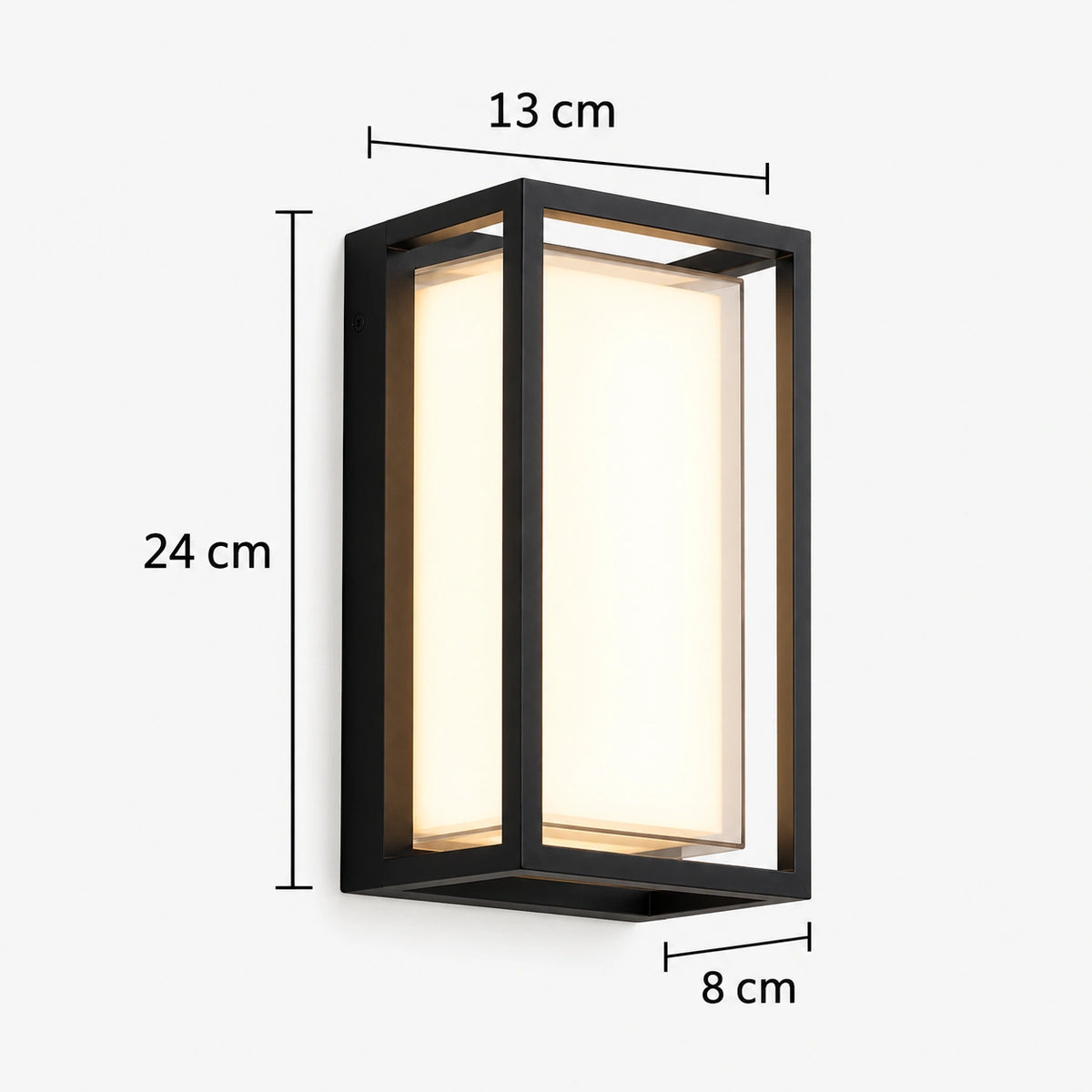 Lykta - Minimalistische Aluminium Wandlamp Buiten