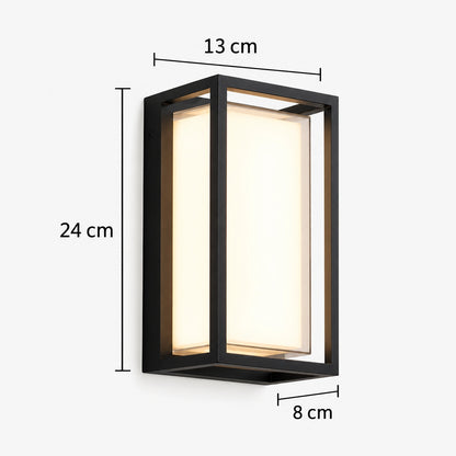 Lykta - Minimalistische Aluminium Wandlamp Buiten