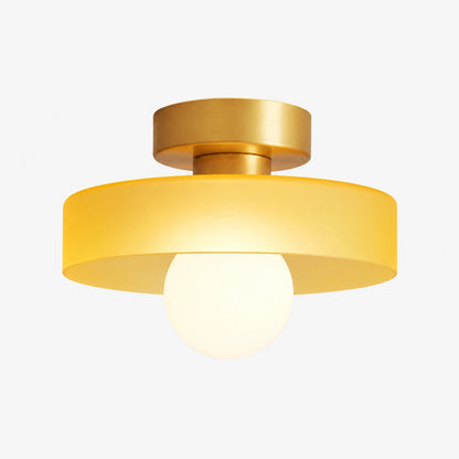 Malin - Moderne Plafondlamp Glas Rond