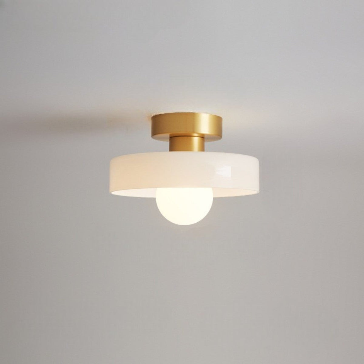 Malin - Moderne Plafondlamp Glas Rond