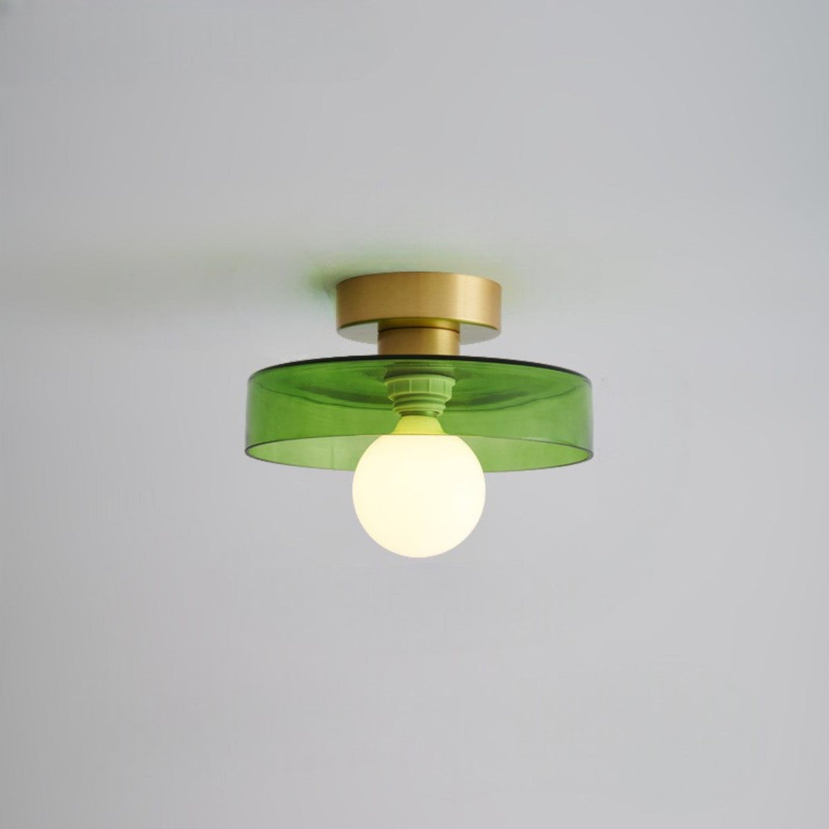 Malin - Moderne Plafondlamp Glas Rond