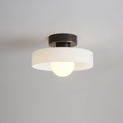 Malin - Moderne Plafondlamp Glas Rond