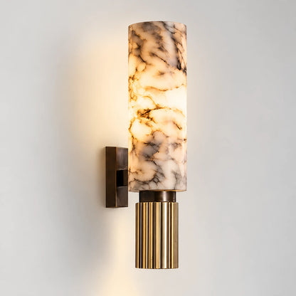 Malva - Marmeren Wandlamp Cilinder LED