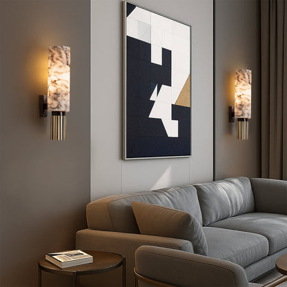 Malva - Marmeren Wandlamp Cilinder LED