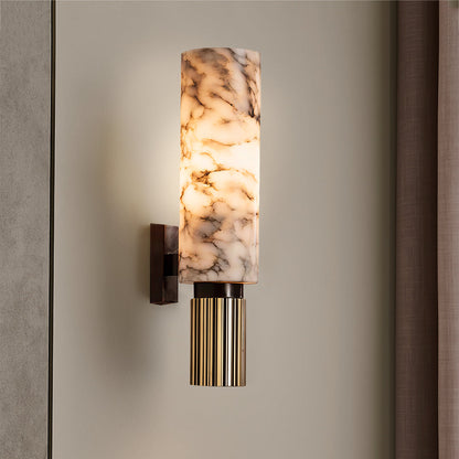 Malva - Marmeren Wandlamp Cilinder LED