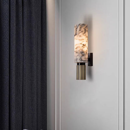Malva - Marmeren Wandlamp Cilinder LED