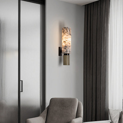 Malva - Marmeren Wandlamp Cilinder LED