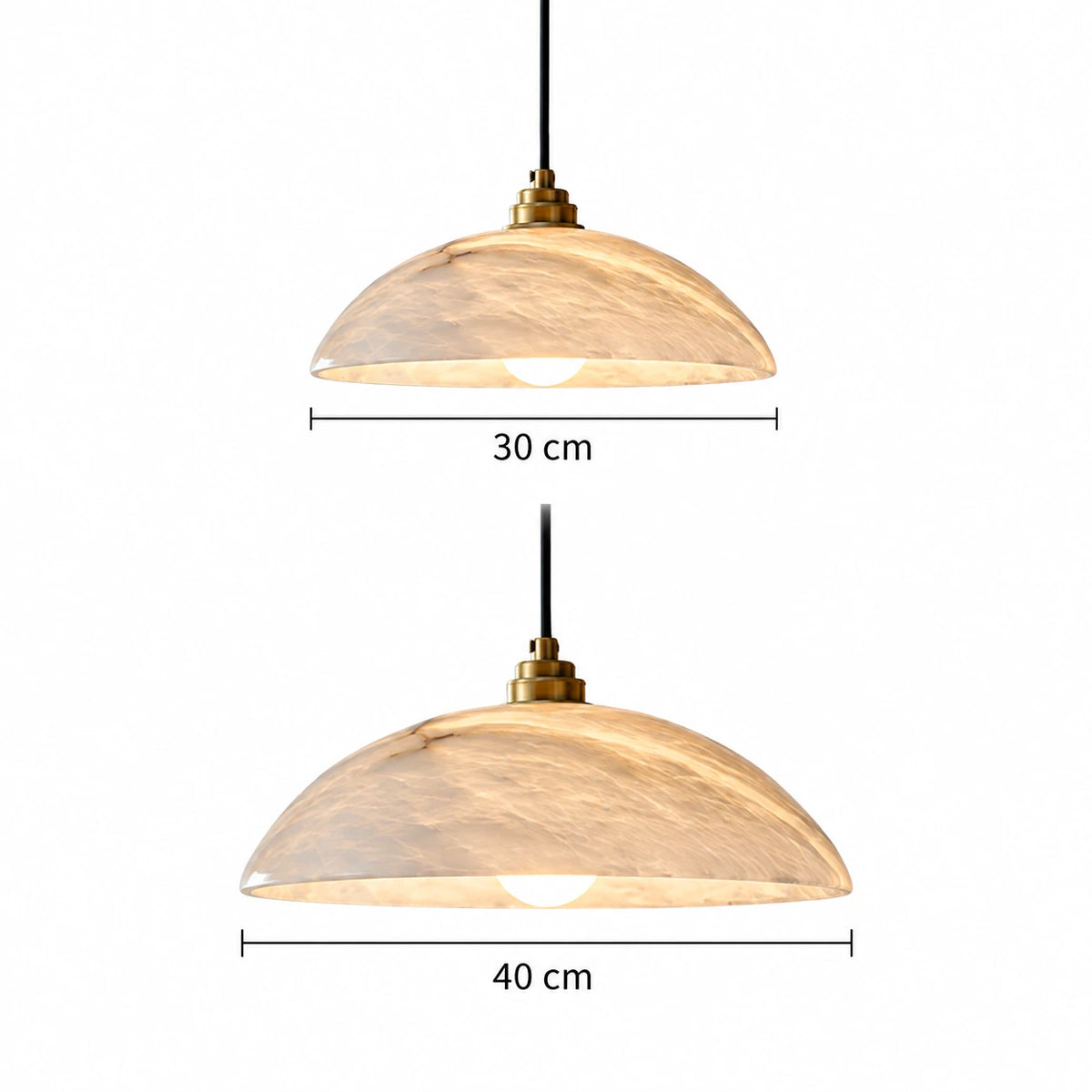 Merit - Hanglamp Albast Rond Klassiek