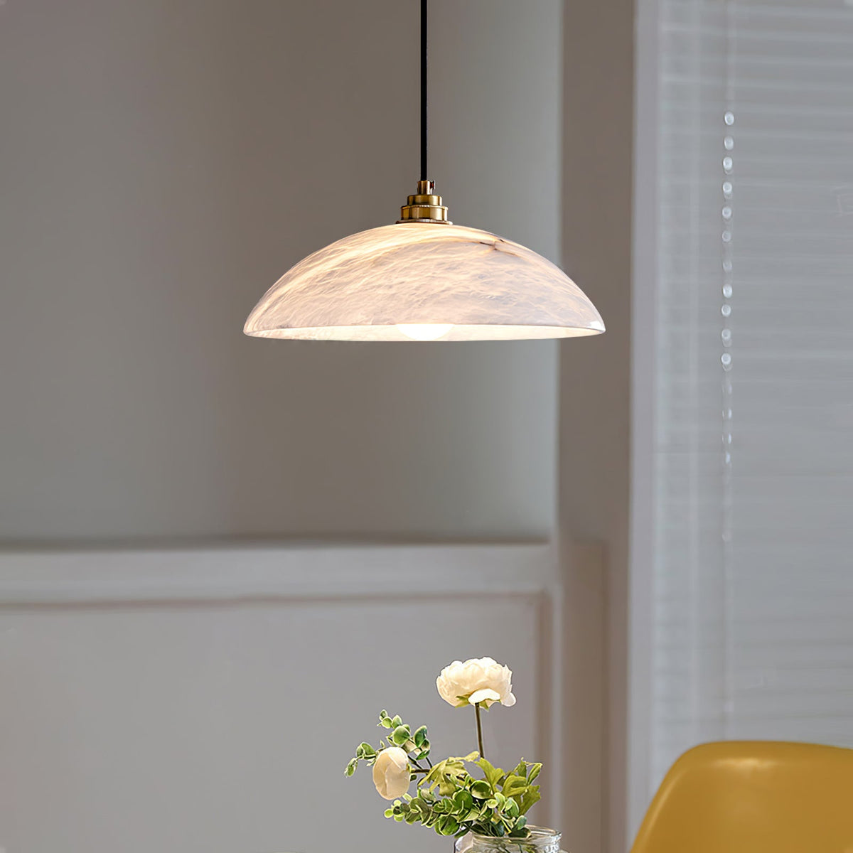 Merit - Hanglamp Albast Rond Klassiek