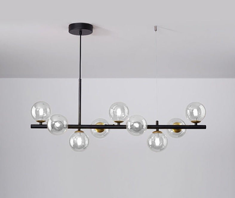 Ivelo - Lineaire Hanglamp met Glazen Bollen