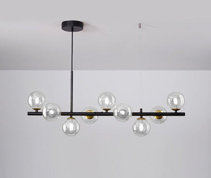 Ivelo - Lineaire Hanglamp met Glazen Bollen