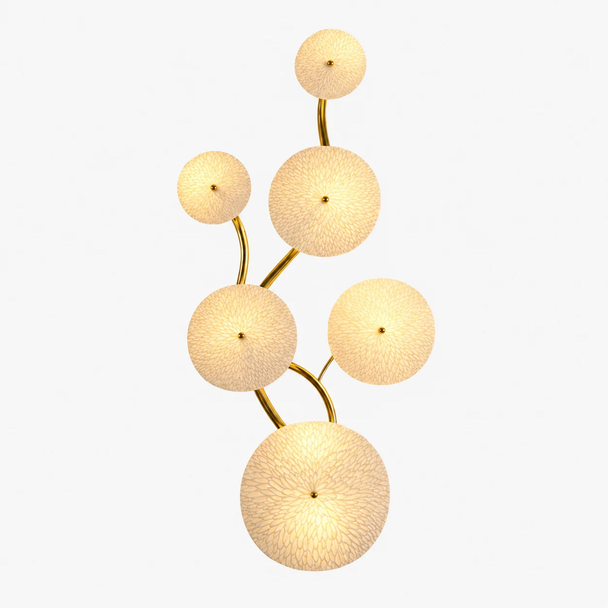 Nanna - Wandlamp Keramische Schijven Takken