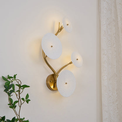 Nanna - Wandlamp Keramische Schijven Takken