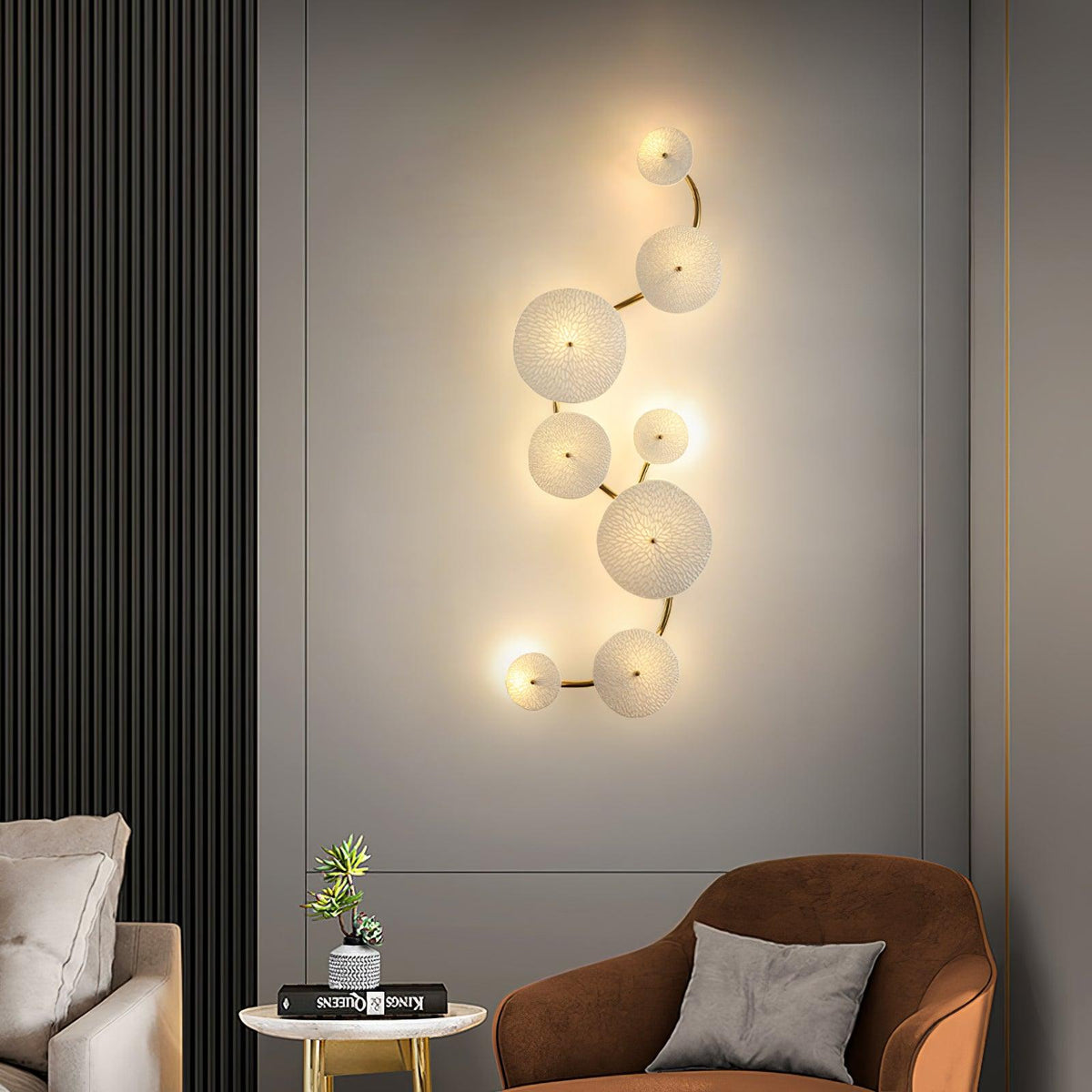 Nanna - Wandlamp Keramische Schijven Takken