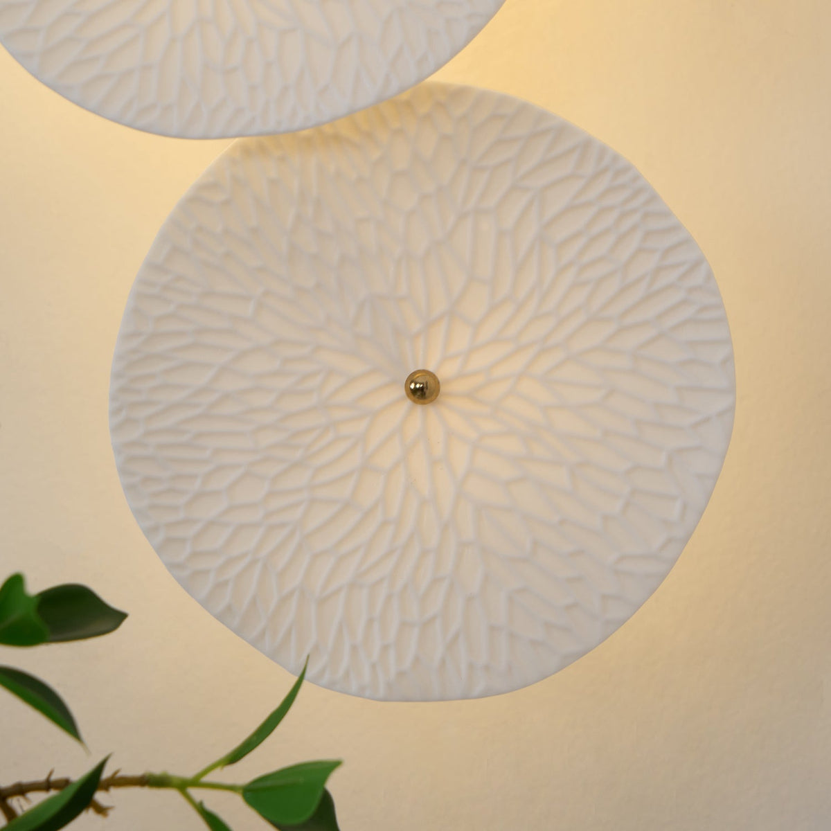 Nanna - Wandlamp Keramische Schijven Takken