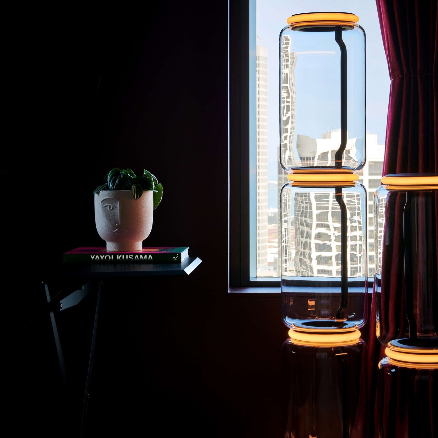 Nela - Moderne Glazen Vloerlamp LED