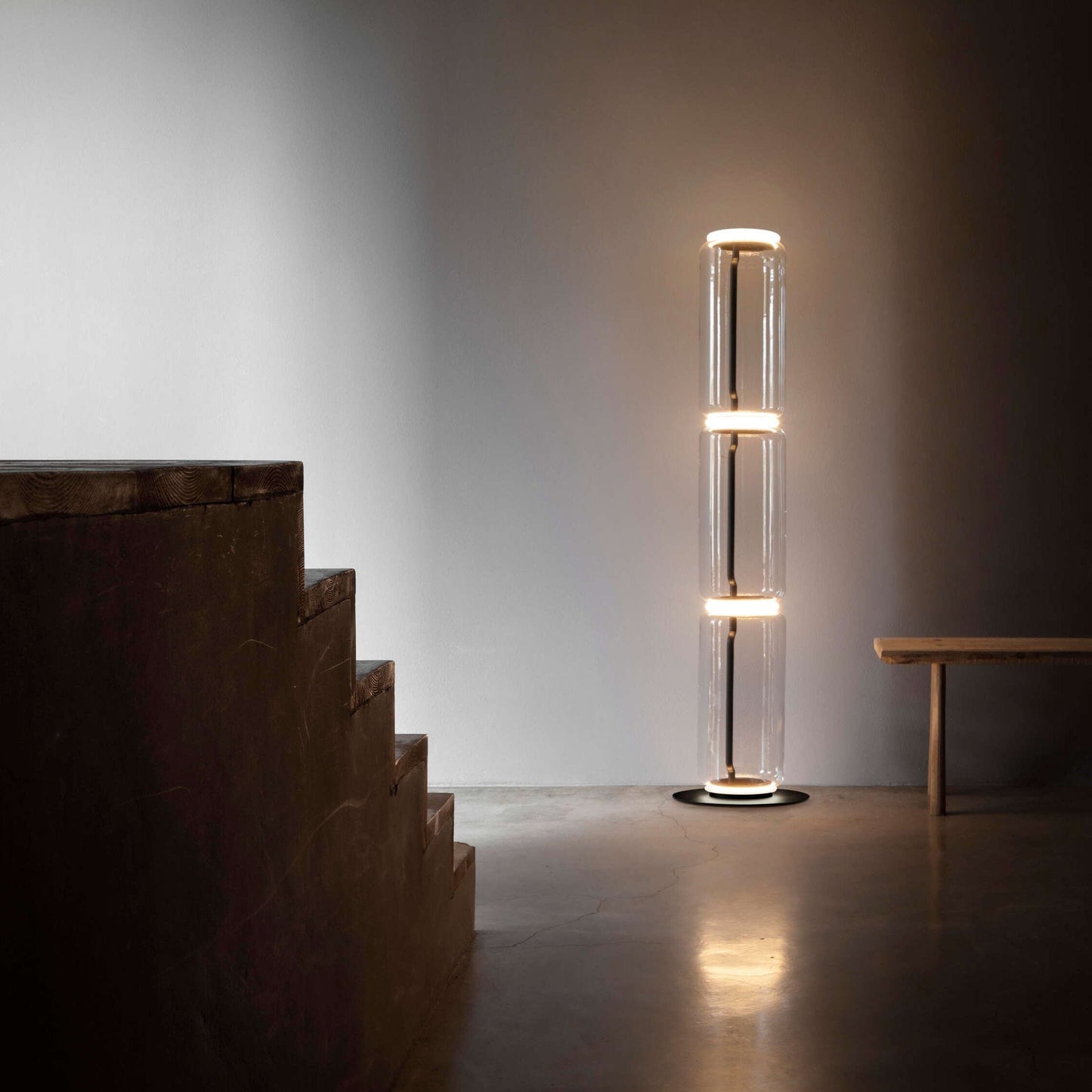 Nela - Moderne Glazen Vloerlamp LED