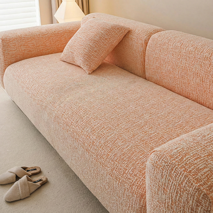 Svea - Chenille Elastische Bankhoes Volledige Bescherming