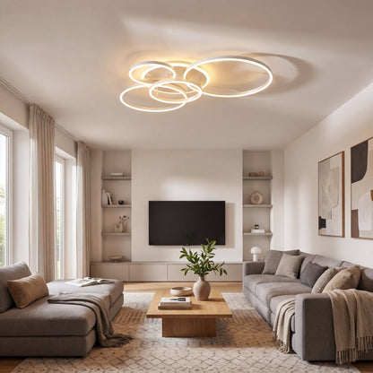 Ovea - Minimalistische LED Plafondlamp Ringen