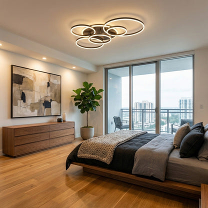 Ovea - Minimalistische LED Plafondlamp Ringen