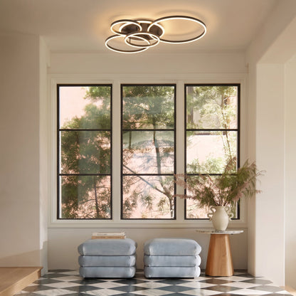 Ovea - Minimalistische LED Plafondlamp Ringen