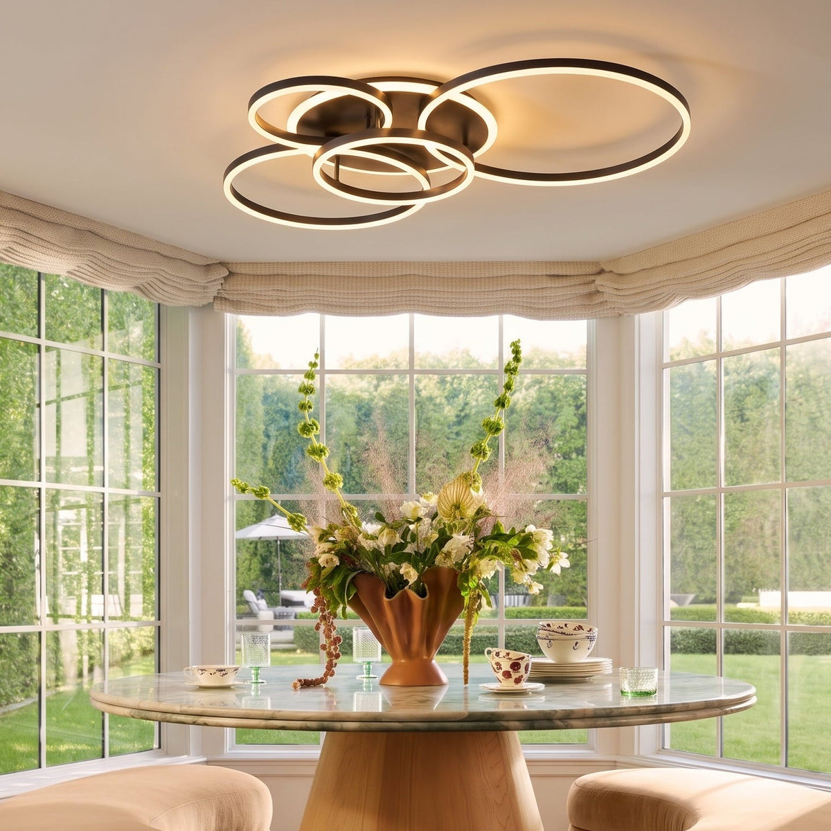 Ovea - Minimalistische LED Plafondlamp Ringen