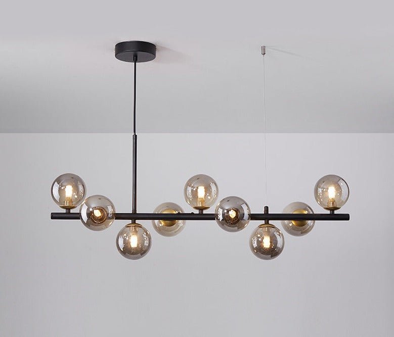 Ivelo - Lineaire Hanglamp met Glazen Bollen