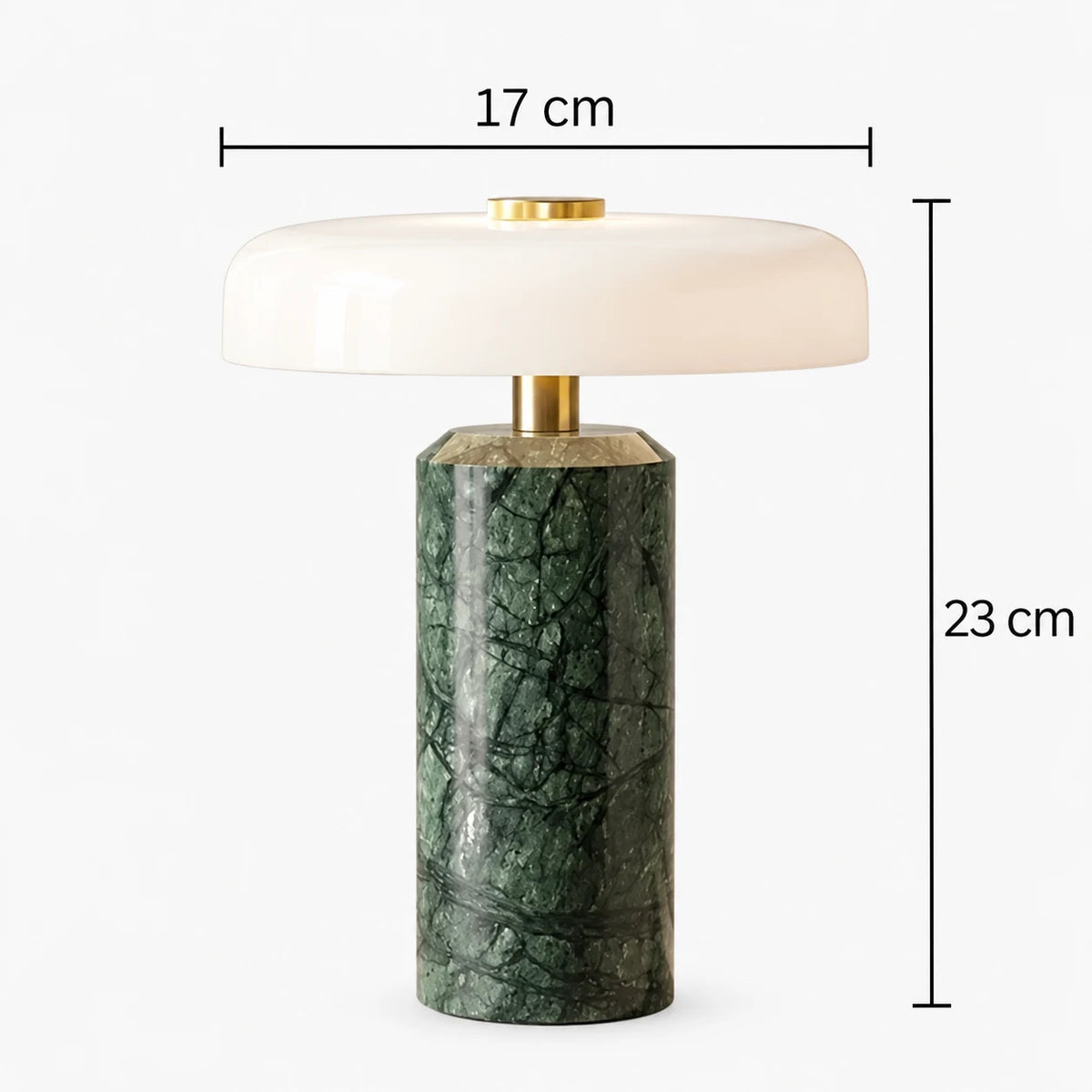 Sigrun - Marmeren Tafellamp Opaalglas