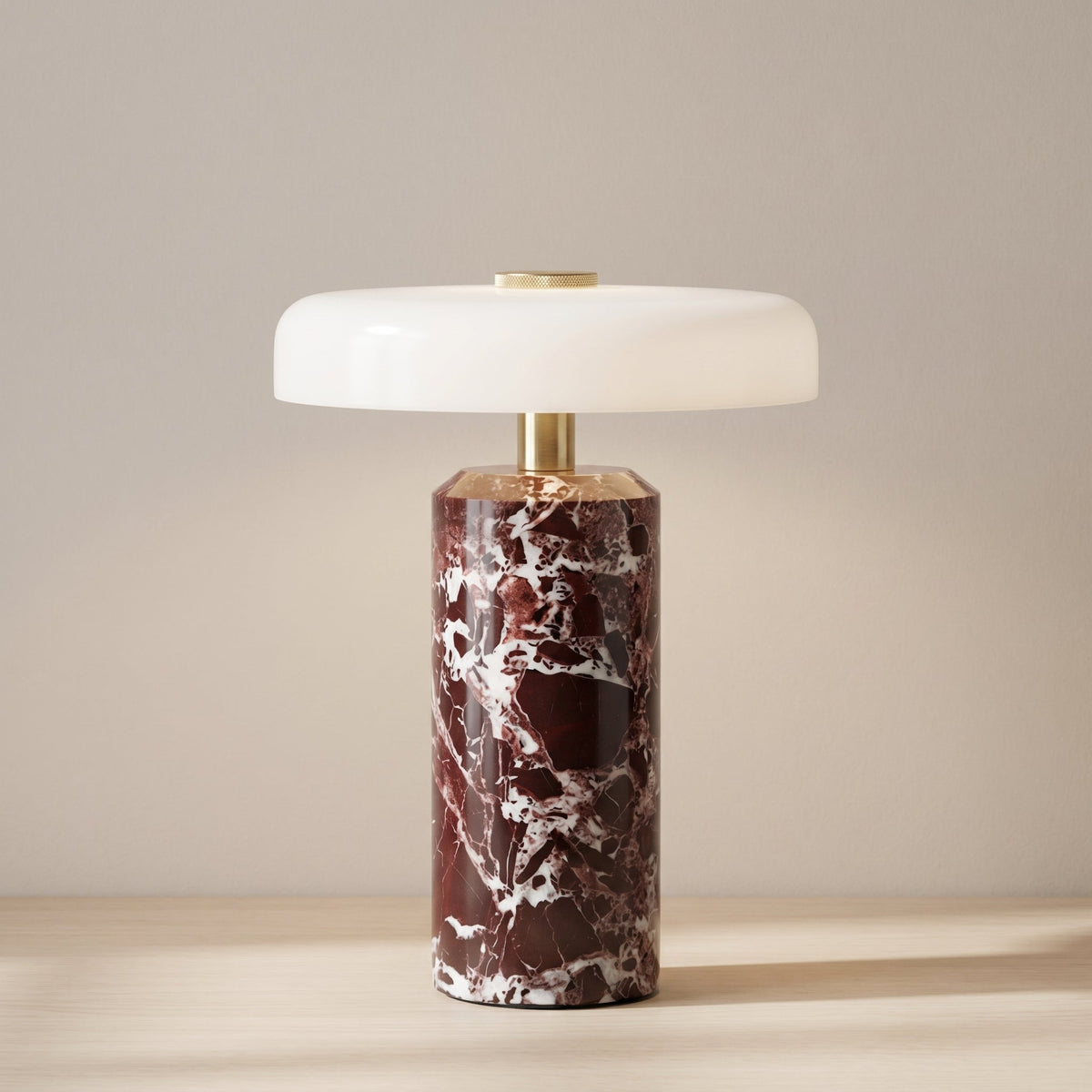 Sigrun - Marmeren Tafellamp Opaalglas