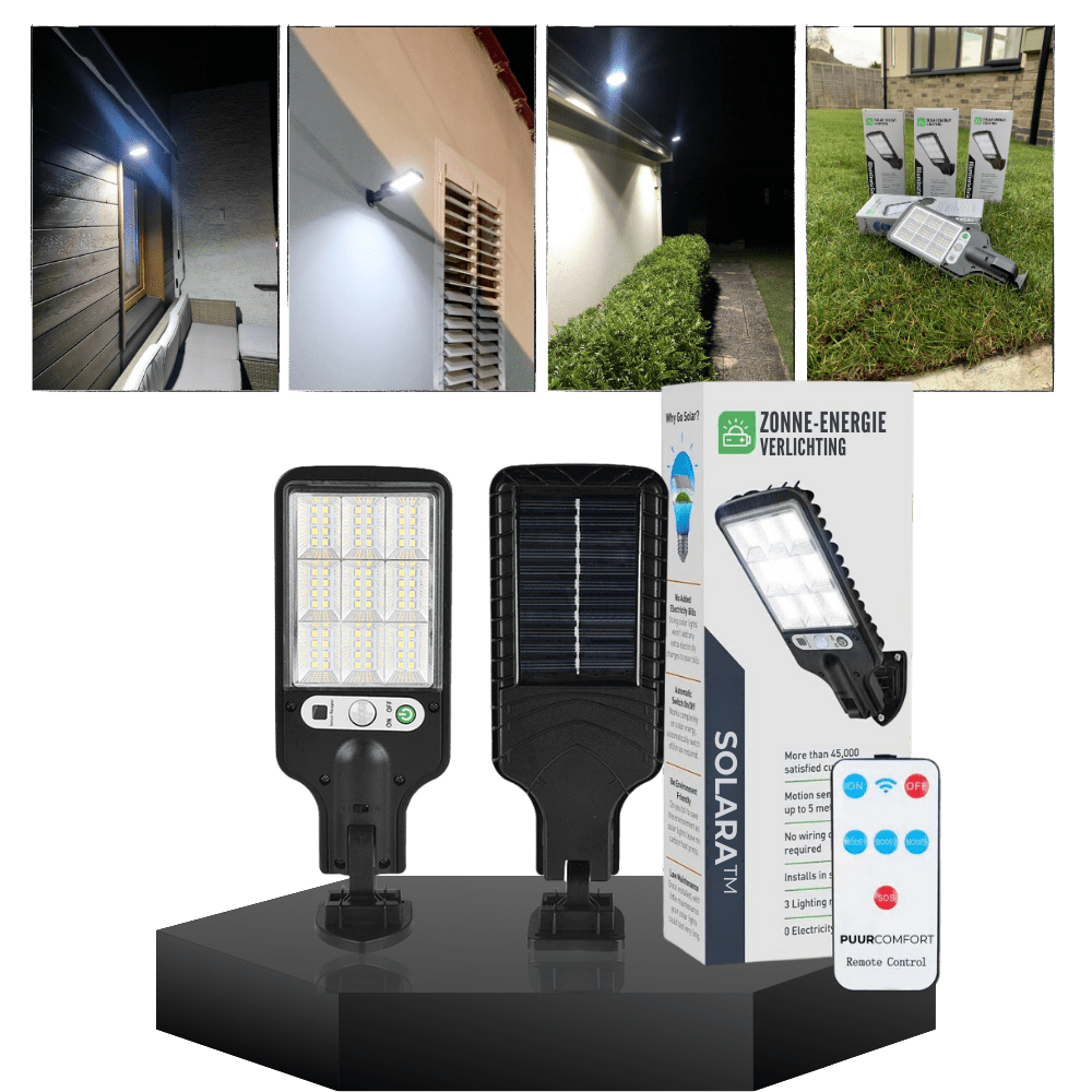 Solara - LED Lamp Zonne-Energie voor Buitenverlichting