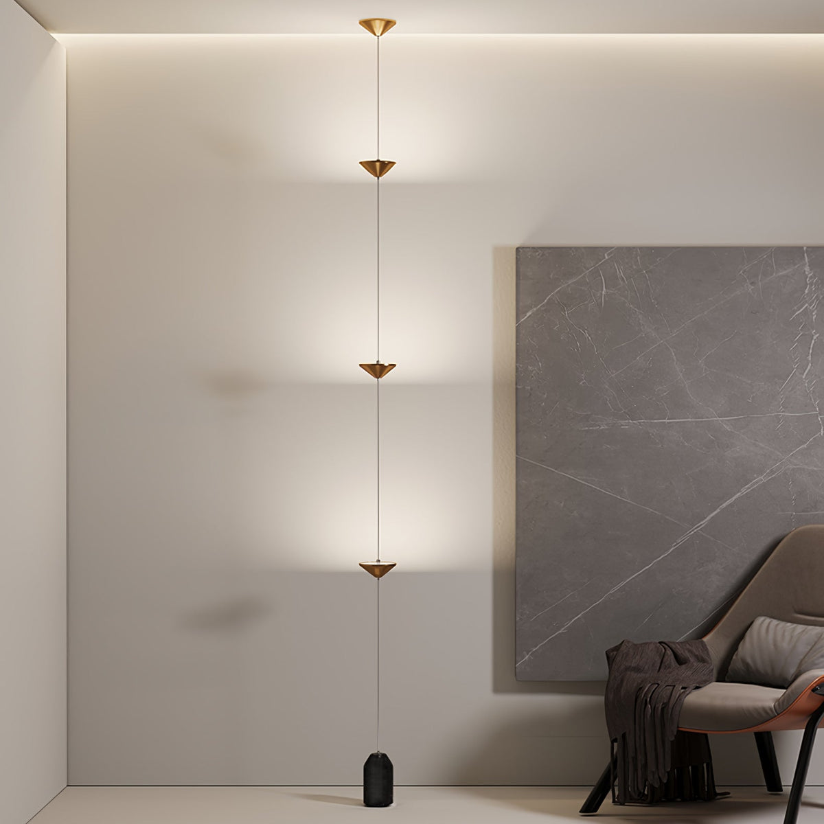 Spira - Minimalistische Vloerlamp LED Lichtpunten