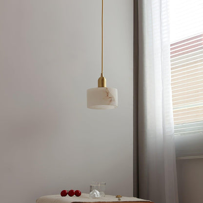 Stine - Hanglamp Albast Cilinder LED