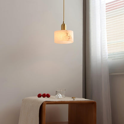 Stine - Hanglamp Albast Cilinder LED